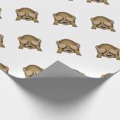 かわいい邪悪な猿Emojiを見ないで下さい ラッピングペーパー (角)