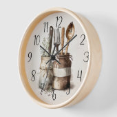 かわいい郡の農家のキッチン素朴な時計 壁時計 (傾斜)
