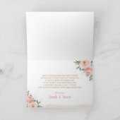 かわいい部族の森の動物誕生日ベビーシャワー サンキューカード (内部)