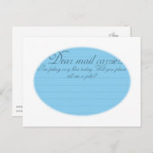 かわいい郵便配達員ユーモアジョークポストカード ポストカード (正面/裏面)