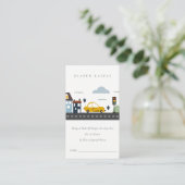 かわいい都市車おむつラッフルベビーシャワー エンクロージャーカード (スタンド正面)