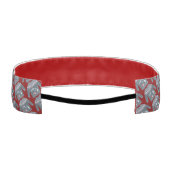 かわいい醜いクリスマスセーターフェスティバル赤/灰色 アスレチックヘッドバンド (裏面)