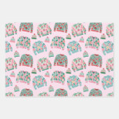 かわいい醜いクリスマスセーター ラッピングペーパーシート (正面)