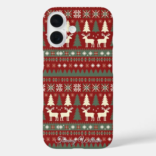 かわいい醜いクリスマスセーター Case-Mate iPhoneケース (裏面)