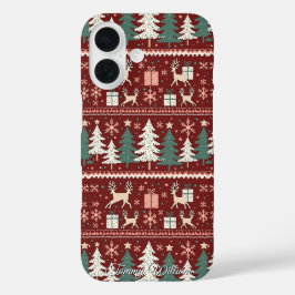 かわいい醜いクリスマスセーター iPhone 16ケース