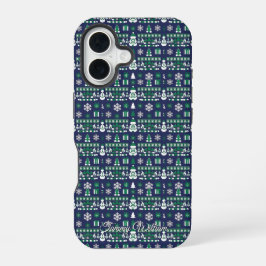 かわいい醜いクリスマスセーター iPhone 16ケース