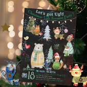 かわいい醜いセータークリスマスパーティの招待状 招待状