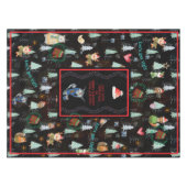 かわいい醜いセータークリスマスパーティー北欧動物 テーブルクロス (正面(横))