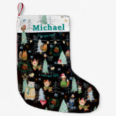 かわいい醜いセータークリスマスパーティー スモールクリスマスストッキング (正面)