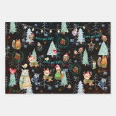 かわいい醜いセータークリスマスパーティー ラッピングペーパーシート (正面)