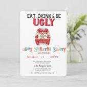 かわいい醜いセータークリスマスパーティー 招待状 (スタンド正面)