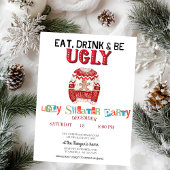 かわいい醜いセータークリスマスパーティー 招待状