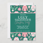 かわいい醜いセータークリスマスパーティー 案内状 (正面)