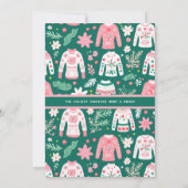 かわいい醜いセータークリスマスパーティー 案内状 (裏面)