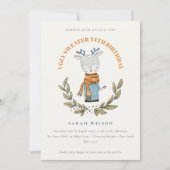 かわいい醜いセータートナディアエージ誕生日招待状 サンキューカード (正面)