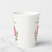 かわいい醜いセーター冬の赤任意の年齢誕生日 紙コップ (右)