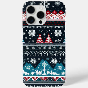 かわいい醜いセーター柄のクリスマス iPhone 15 PRO MAXケース