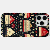 かわいい醜いセーター柄のクリスマス Case-Mate iPhoneケース (裏面 (横))