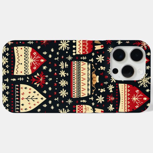 かわいい醜いセーター柄のクリスマス Case-Mate iPhoneケース (裏面 (横))