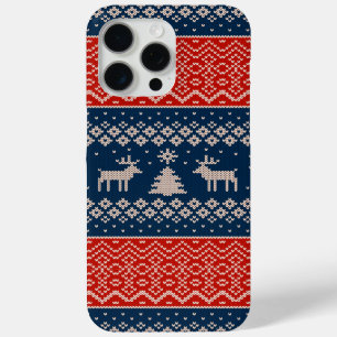 かわいい醜いセーター柄のクリスマス iPhone 15 PRO MAXケース