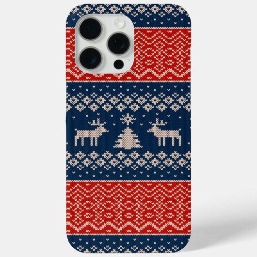 かわいい醜いセーター柄のクリスマス Case-Mate iPhoneケース (裏面)