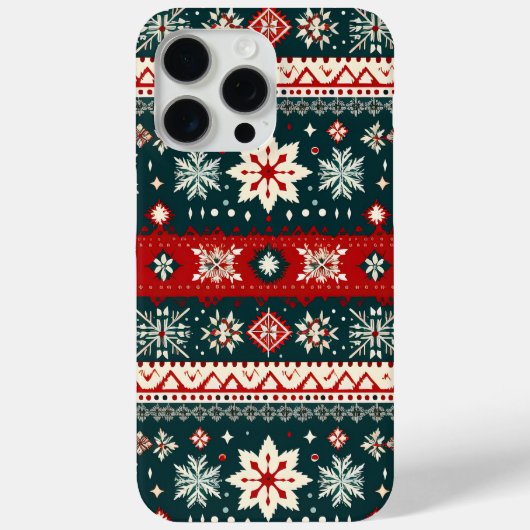 かわいい醜いセーター柄のクリスマス Case-Mate iPhoneケース (裏面)
