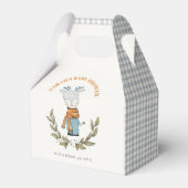 かわいい醜いセーター葉トナカイ赤ちゃんシャワー フェイバーボックス (裏面サイド)