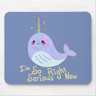 かわいい重篤なナルワル マウスパッド