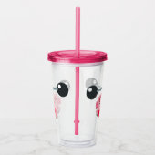 かわいい重量挙げマンガ豚 アクリルタンブラー (右)