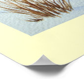 かわいい野ネズミの雪景色の野生動物 ポスター (角)