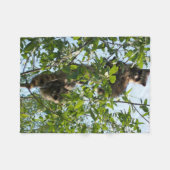 かわいい野性生物を特色にする項目 フリースブランケット (正面(横))