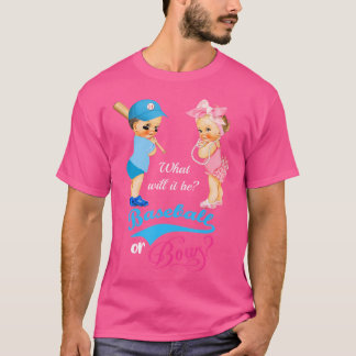 かわいい野球や弓の性別が明らかになる Tシャツ