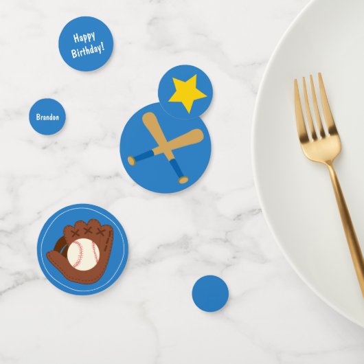 かわいい野球ボーイ誕生日 コンフェッティ (グループ)