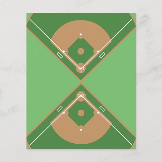 かわいい野球リボンバジェット2歳の誕生日招待状 (裏面)