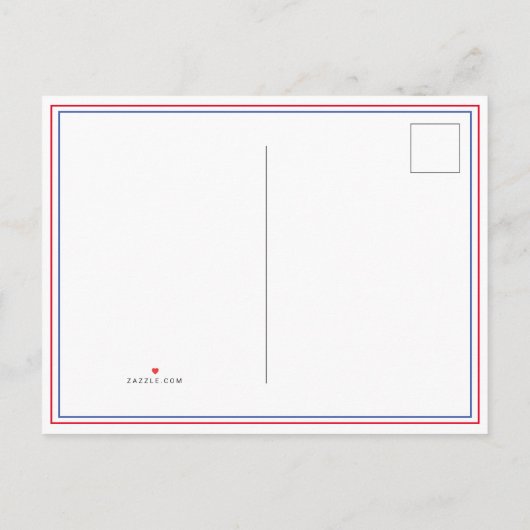 かわいい野球誕生日ありがとうフォトカード インビテーションポストカード (裏面)