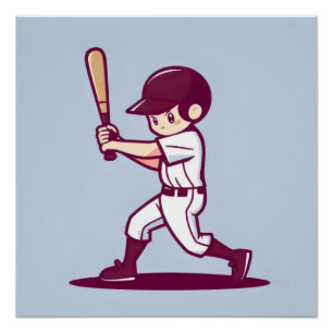 かわいい野球選手 ポスター