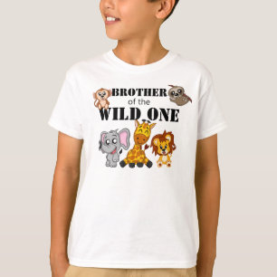 かわいい野生のジャングルサファリ動物園の兄弟 過去記事 Tシャツ