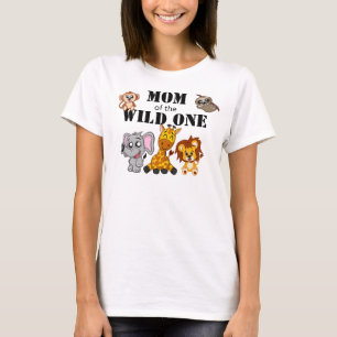 かわいい野生のジャングルサファリ動物園 Tシャツ
