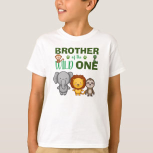 かわいい野生のジャングルサファリ動物園 Tシャツ
