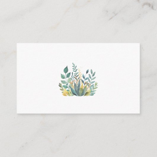 かわいい野生のジャングル動物 エンクロージャーカード (裏面)