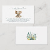 かわいい野生のジャングル動物 エンクロージャーカード (正面/裏面)