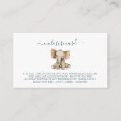 かわいい野生のジャングル動物 エンクロージャーカード (正面)