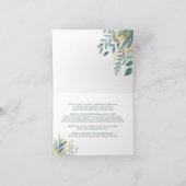 かわいい野生のジャングル動物 サンキューカード (内部)