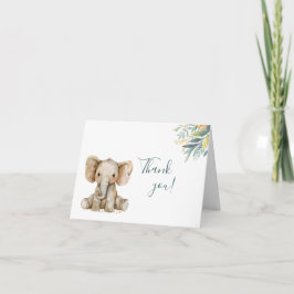 かわいい野生のジャングル動物 サンキューカード