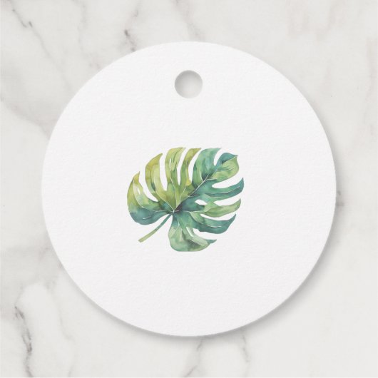 かわいい野生のジャングル動物 フェイバータグ (裏面)