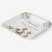 かわいい野生のジャングル動物 ペーパープレート (傾斜あり)