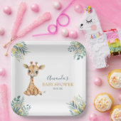 かわいい野生のジャングル動物 ペーパープレート (パーティー)