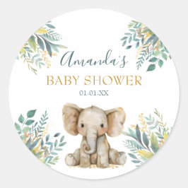 かわいい野生のジャングル動物 ラウンドシール