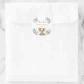 かわいい野生のジャングル動物 ラウンドシール (バッグ)