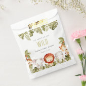 かわいい野生の熱帯サファリ動物の赤ちゃんシャワー フェイバーバッグ (封をした状態)